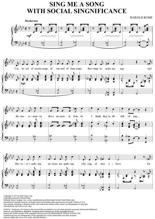 Sing Me a Song with Social Significance