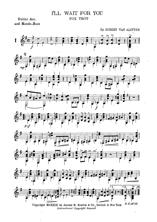 Mandolin & Guitar Collection No. 20A - Guitar / Mandolin Bass