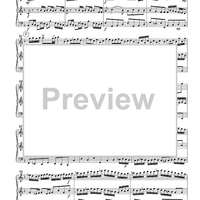 Allegro - from Brandenburg Concerto #2 in F Major - Score