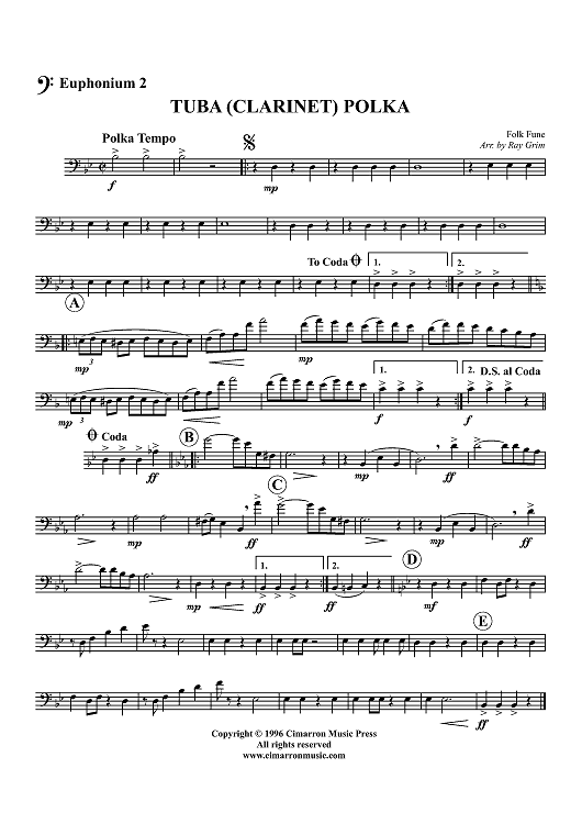 Tuba (Clarinet) Polka - Euphonium 2 BC/TC