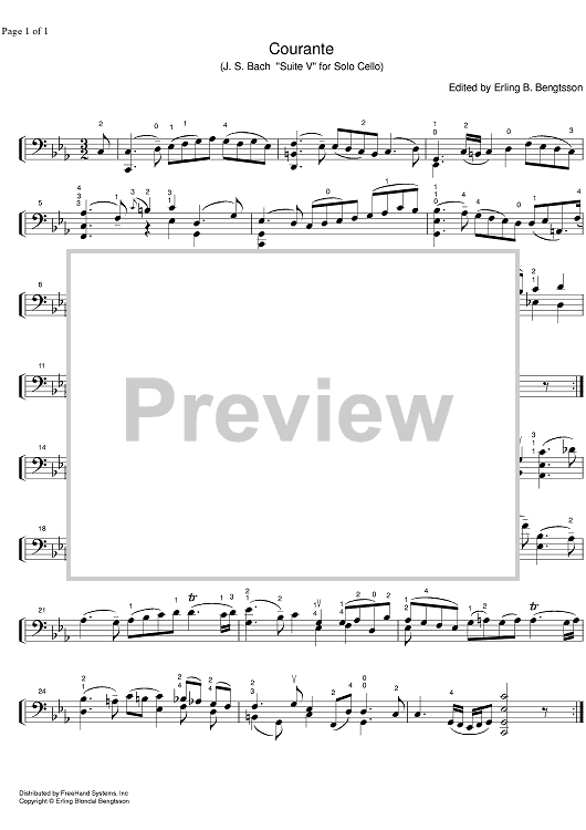 Suite No. 5 c minor BWV 1011 - Cello