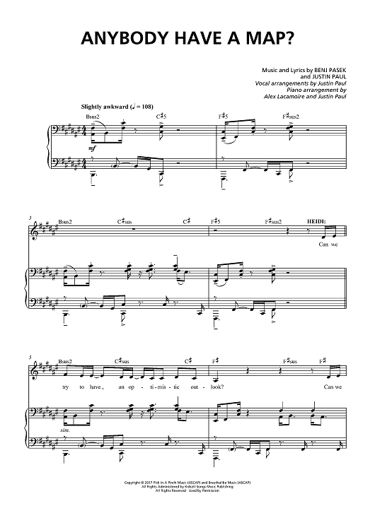 Anybody Have A Map? - from Dear Evan Hansen