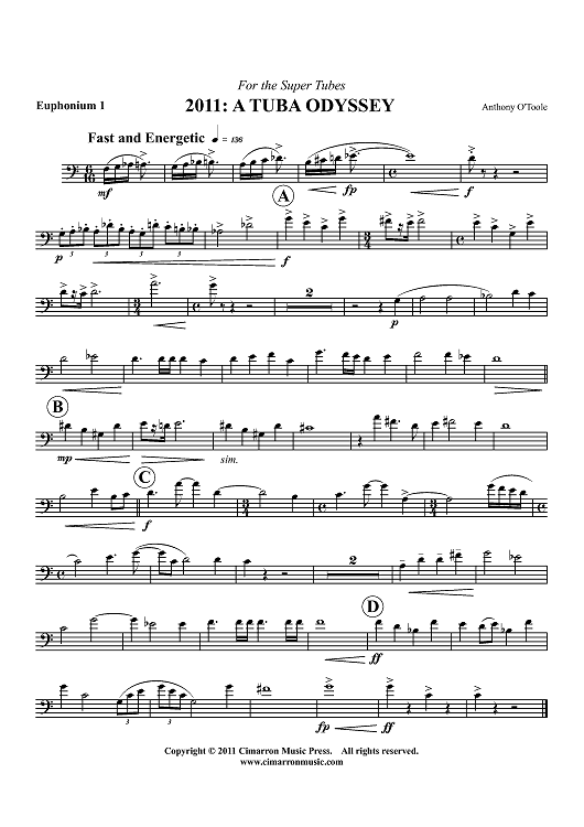 2011: ATuba Odyssey - Euphonium 1 BC/TC
