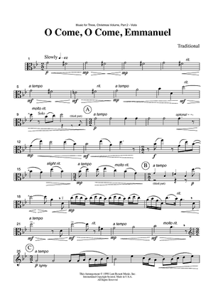 O Come, O Come, Emmanuel - Part 2 Viola