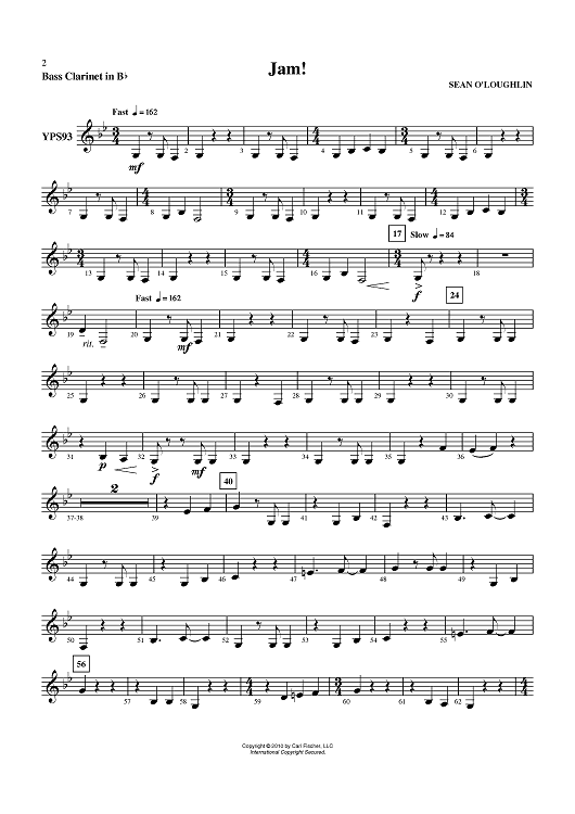 Jam! - Bass Clarinet in B-flat