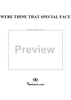 Were Thine That Special Face