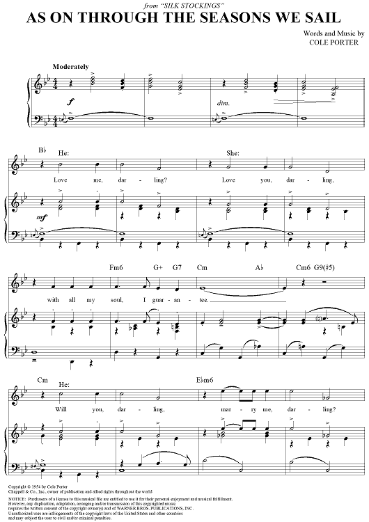 As On Through the Seasons We Sail