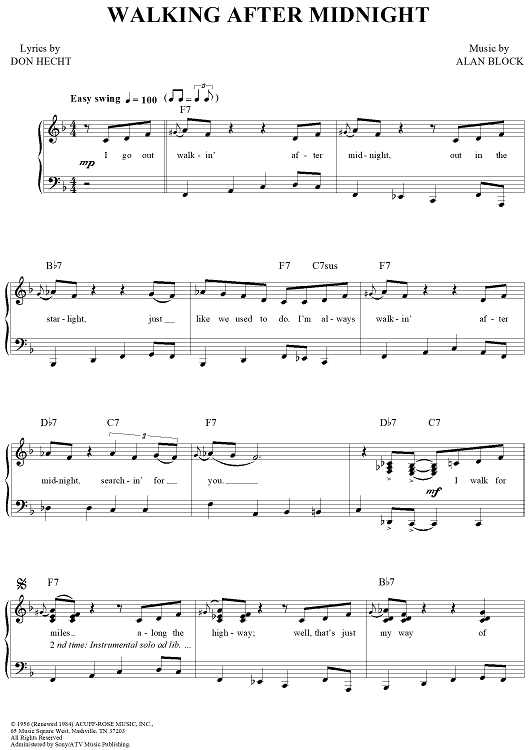 Walking After Midnight