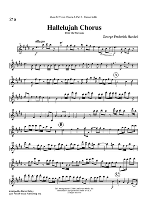 Hallelujah Chorus - from The Messiah - Part 1 Clarinet in Bb