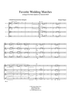 Favorite Wedding Marches - Score