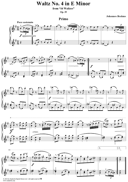 Waltz No. 4 in E Minor