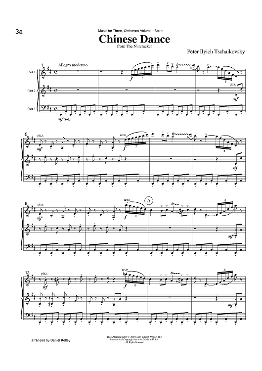Chinese Dance from the Nutcracker - Score