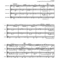 Arioso from "Cantata No. 156" - Score