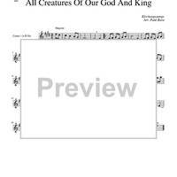 All Creatures of Our God and King - Cornet 1/Trumpet 1