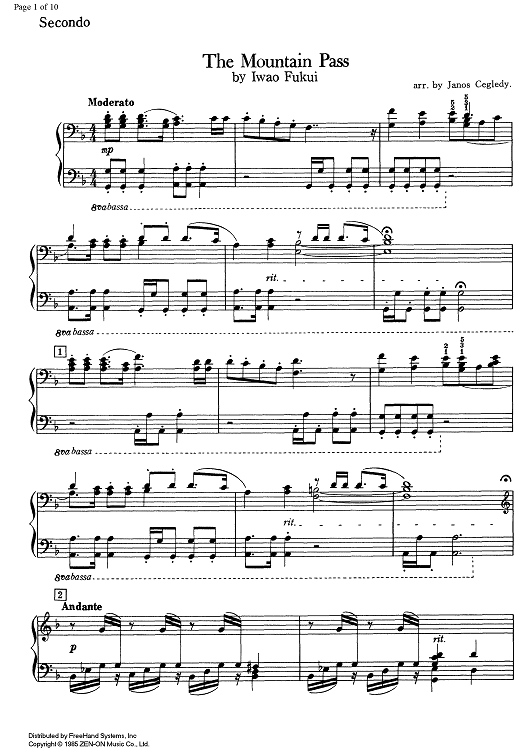 The Mountain Pass - Piano 2