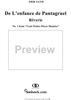 De l'enfance de Pantagruel, No. 1 from "Trois petites piéces montées" - No. 1 from  "Trois Petites Pièces Montées"