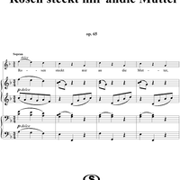 Rosen steckt mir andie Mutter - No. 6 from "Neue Liebeslieder Waltzes" Op. 65