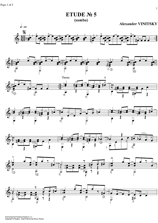 Etude No. 5