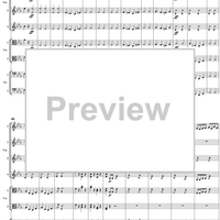 String Octet, Op. 20, Movement 4 - Score