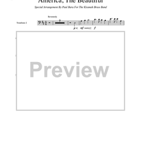 America, The Beautiful - Trombone 2