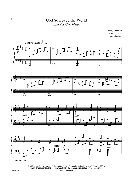 God So Loved the World