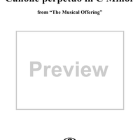 Canone perpetuo in C Minor (from "The Musical Offering")