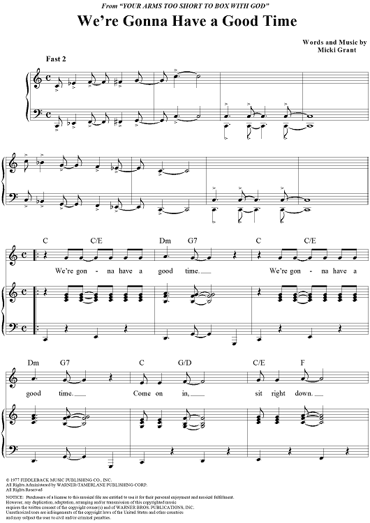 We're Gonna Have a Good Time