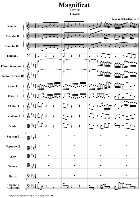 Magnificat, no. 1: Magnificat