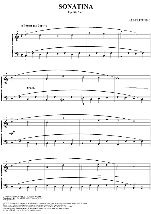 Sonatina, Op. 57, No. 1