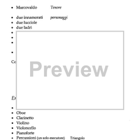 La villeggiatura in panchina [piano reduction] - Notes