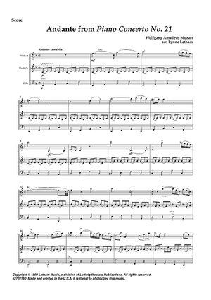 Andante from Piano Concerto No. 1 - Score