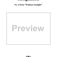 Without Sunlight, No. 4: Resignation