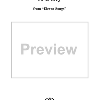 A Ditty - from "Eleven Songs" Op. 26