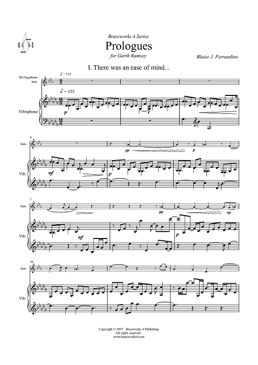Prologues - Score