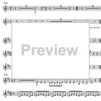 Minuet C Major D2d - Clarinet 2