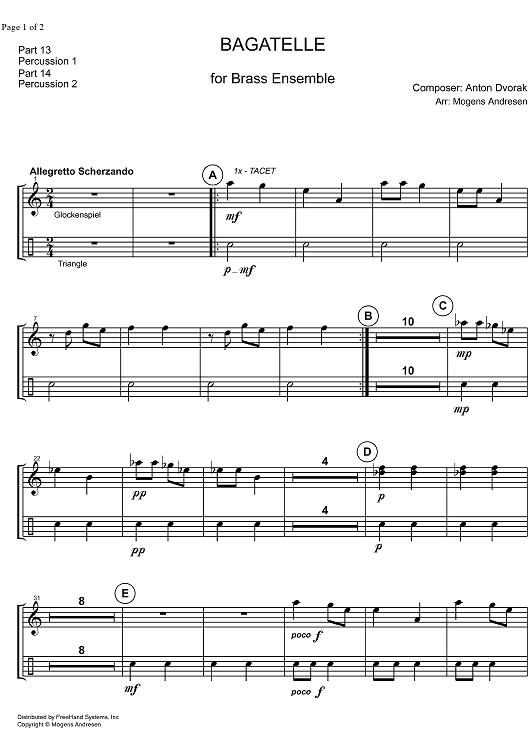 Bagatelle - Percussion