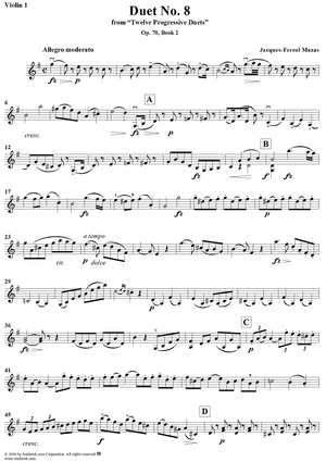 Duet No. 8 - Violin 1
