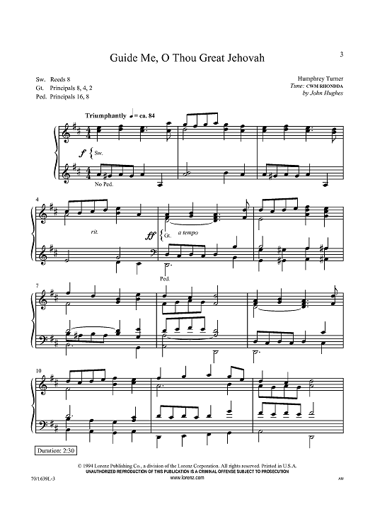Guide Me, O Thou Great Jehovah