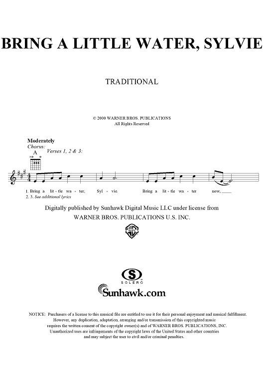 Bring a Little Water, Sylvie