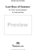 American Bouquet, No. 5: Last Rose of Summer - Piano Score