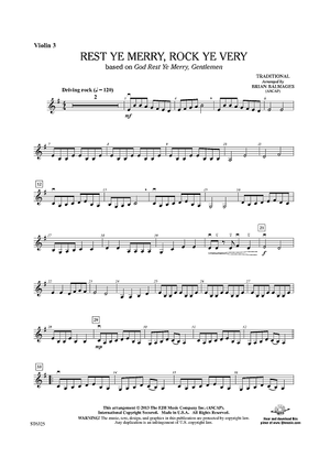 Rest Ye Merry, Rock Ye Very - Violin 3 (Viola T.C.)