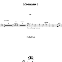 Romance, Op. 5 - Cello