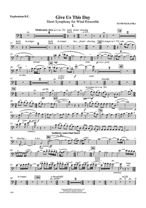 Give Us This Day - Euphonium