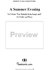 Ten Melodies from Song-Land, Op. 12, No. 9, A Summer Evening