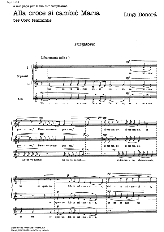 Alla croce si cambiò Maria