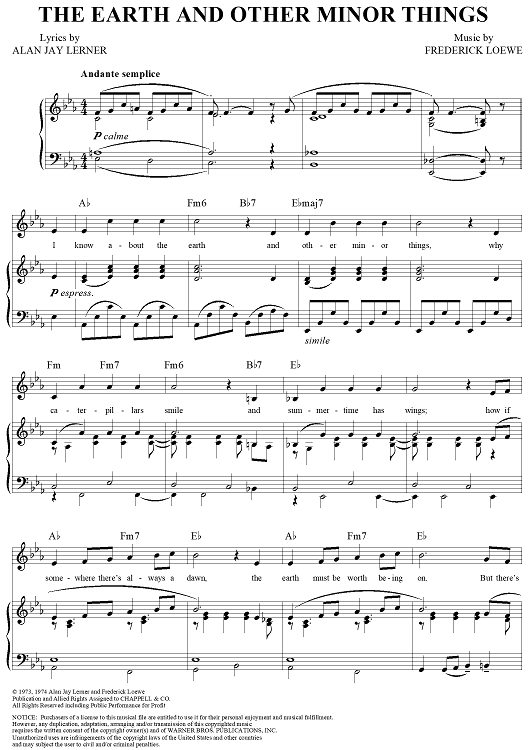 The Earth and Other Minor Things