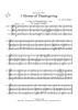 3 Hymns of Thanksgiving - Score