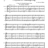 3 Hymns of Thanksgiving - Score