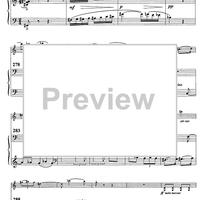 Variation on Béla Bartók theme - Score