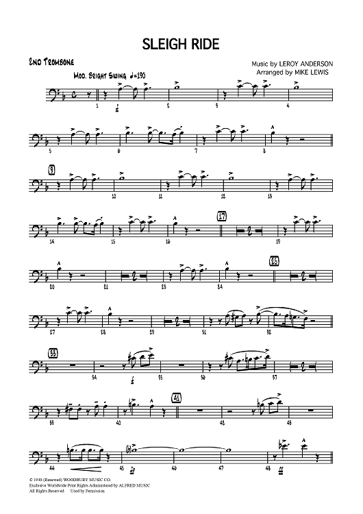 Sleigh Ride - Trombone 2